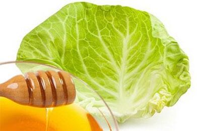 cabbage leaves with honey for osteoarthritis of the hips